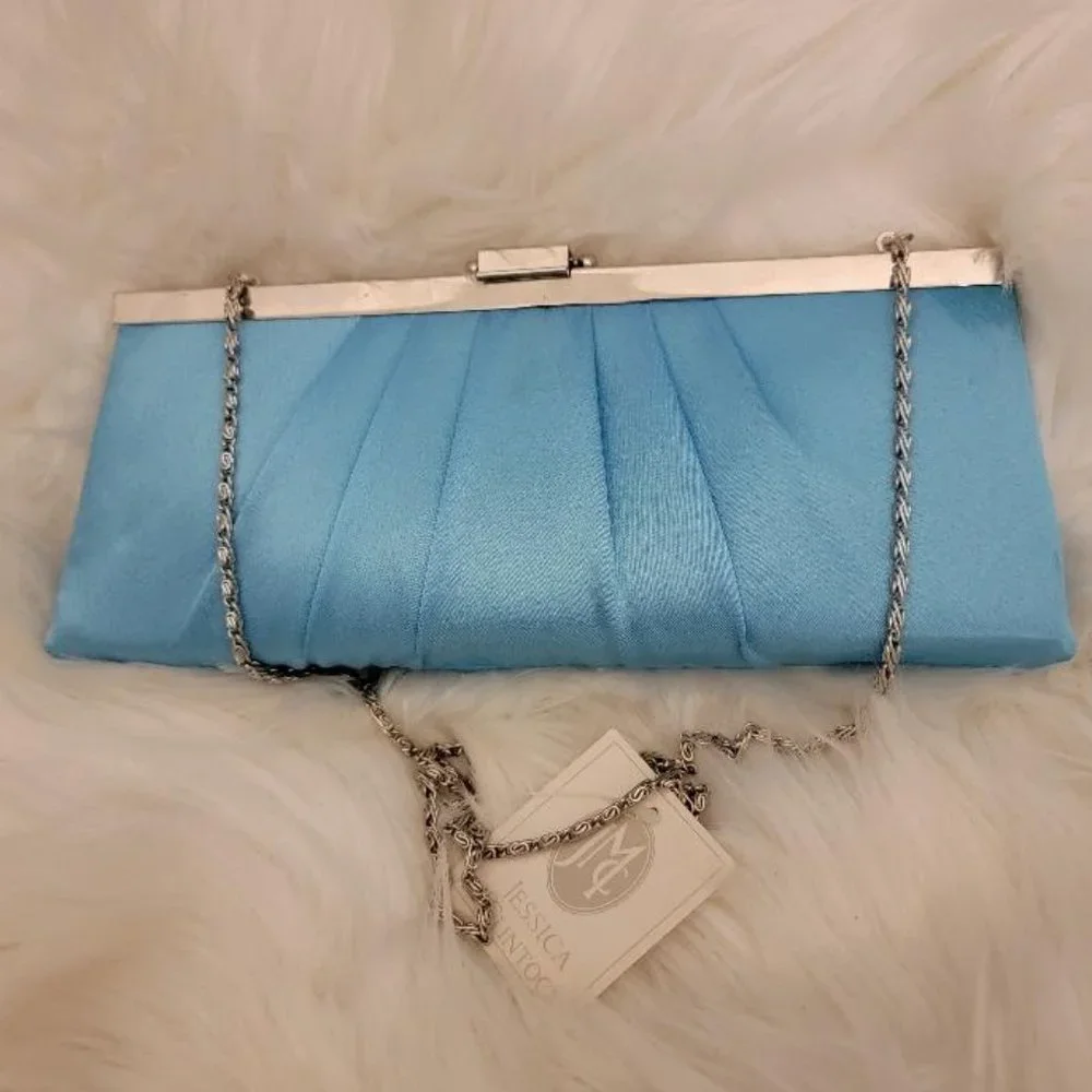 Jessica McClintock Women's Clutch Turquoise, NWT